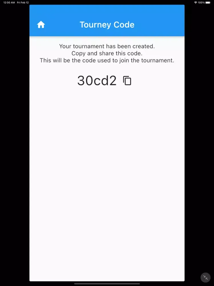 Tangkapan layar Racascore iPad 