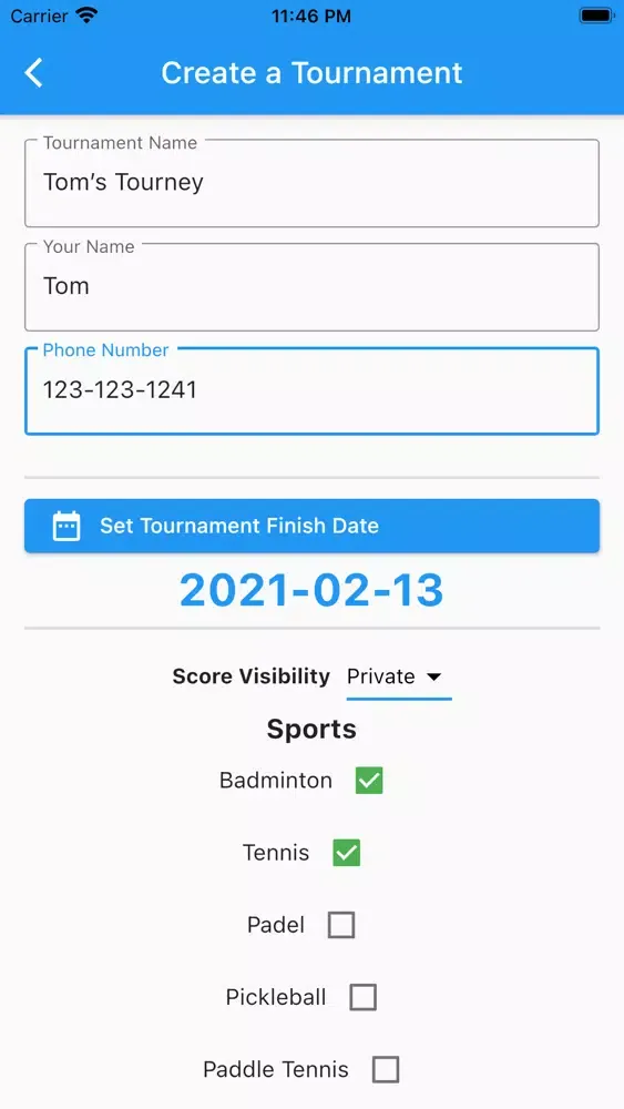 Tangkapan layar Racascore