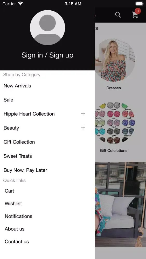 Tangkapan skrin Hippie Heart Boutique