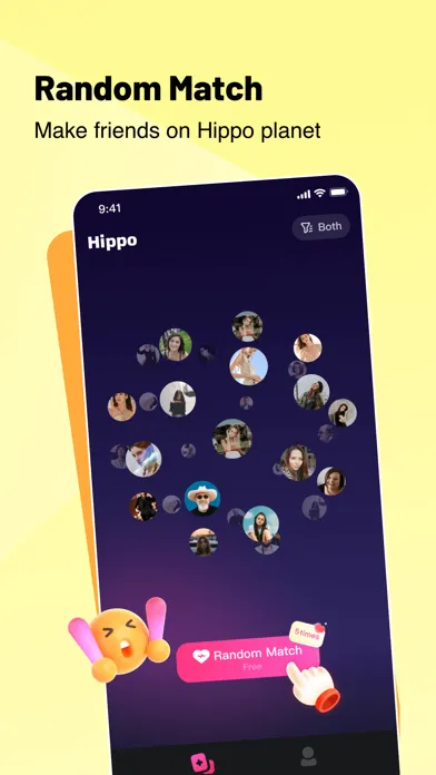 Capturas de tela do Hippo - Random Live Video Chat
