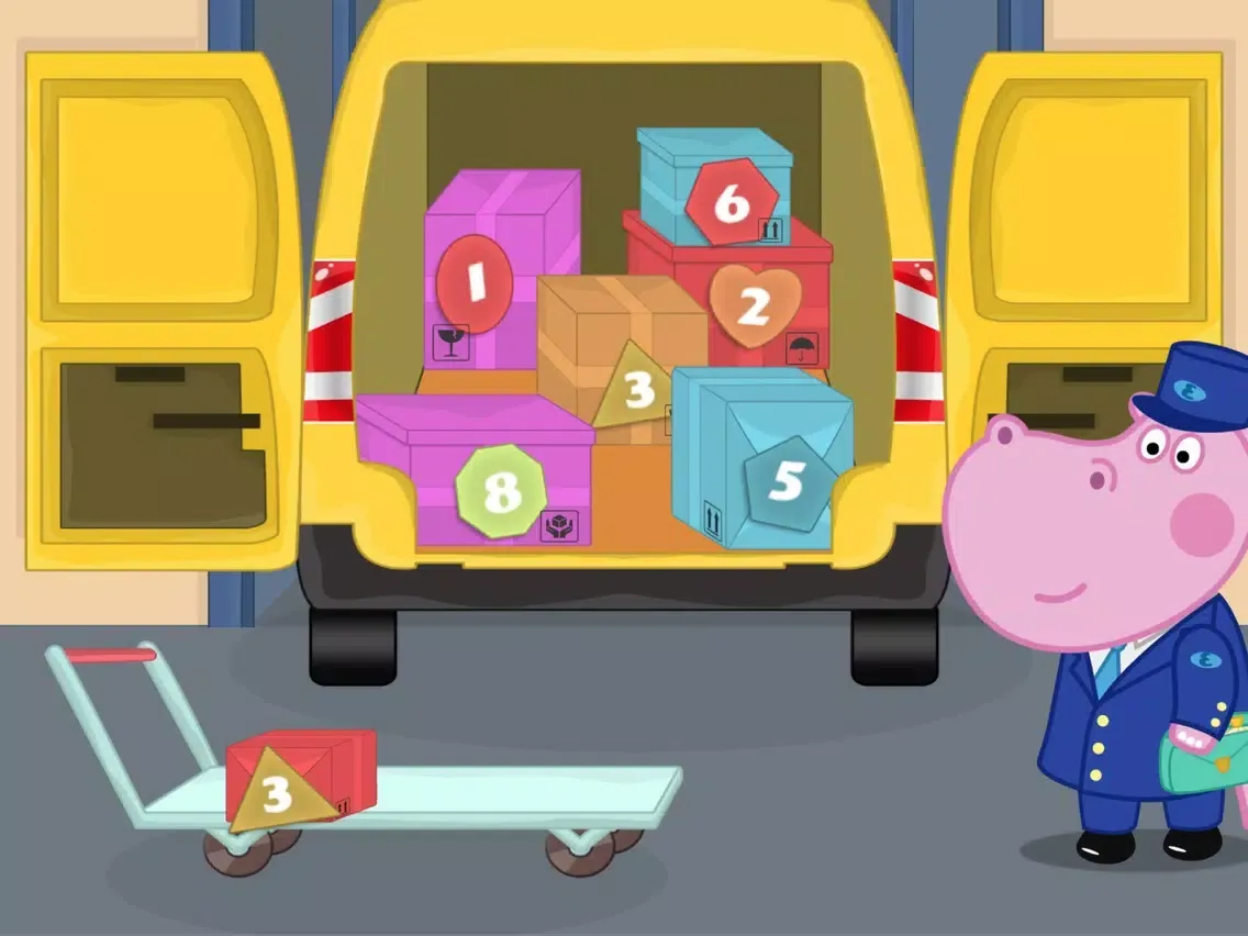Kids post office: Postman iPad  स्क्रीनशॉट
