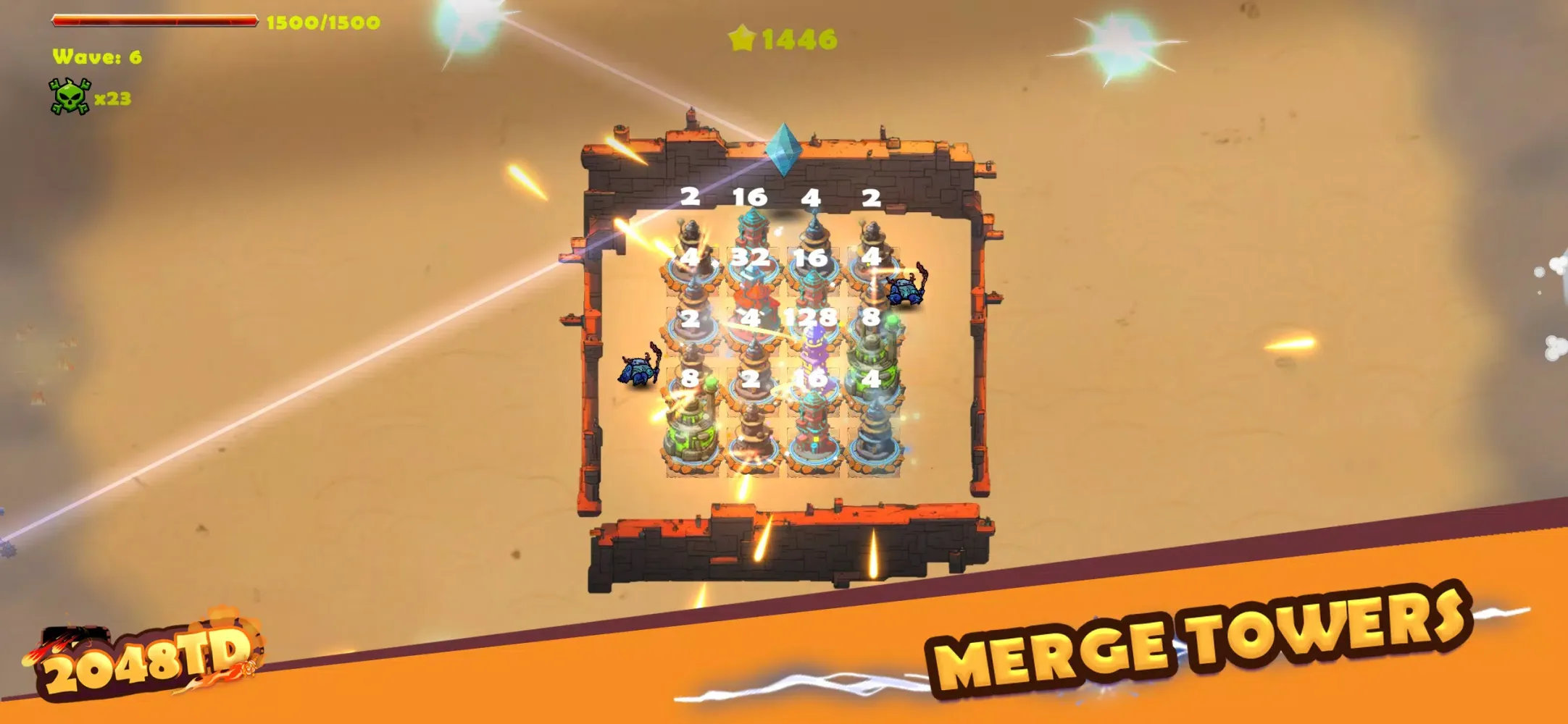 2048TD: Merge Tower Defense应用截图