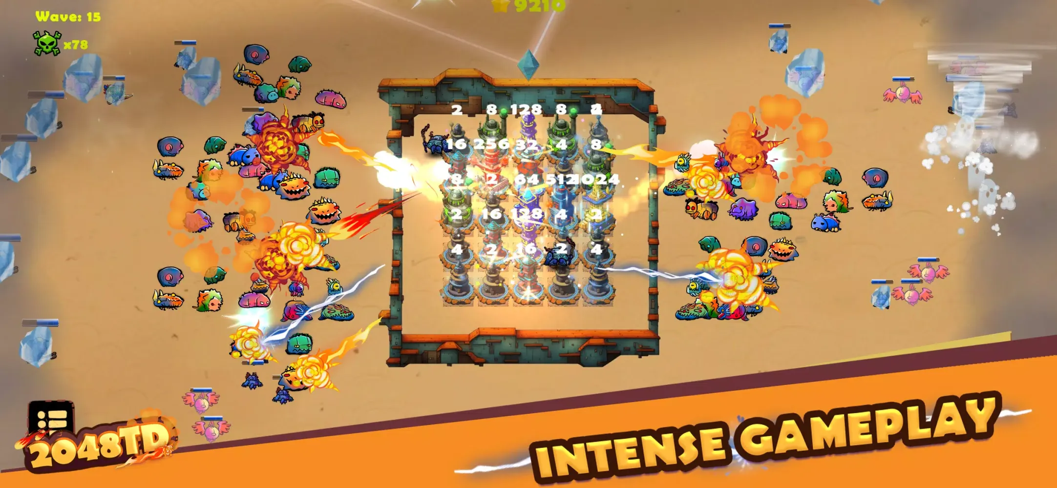 2048TD: Merge Tower Defense应用截图