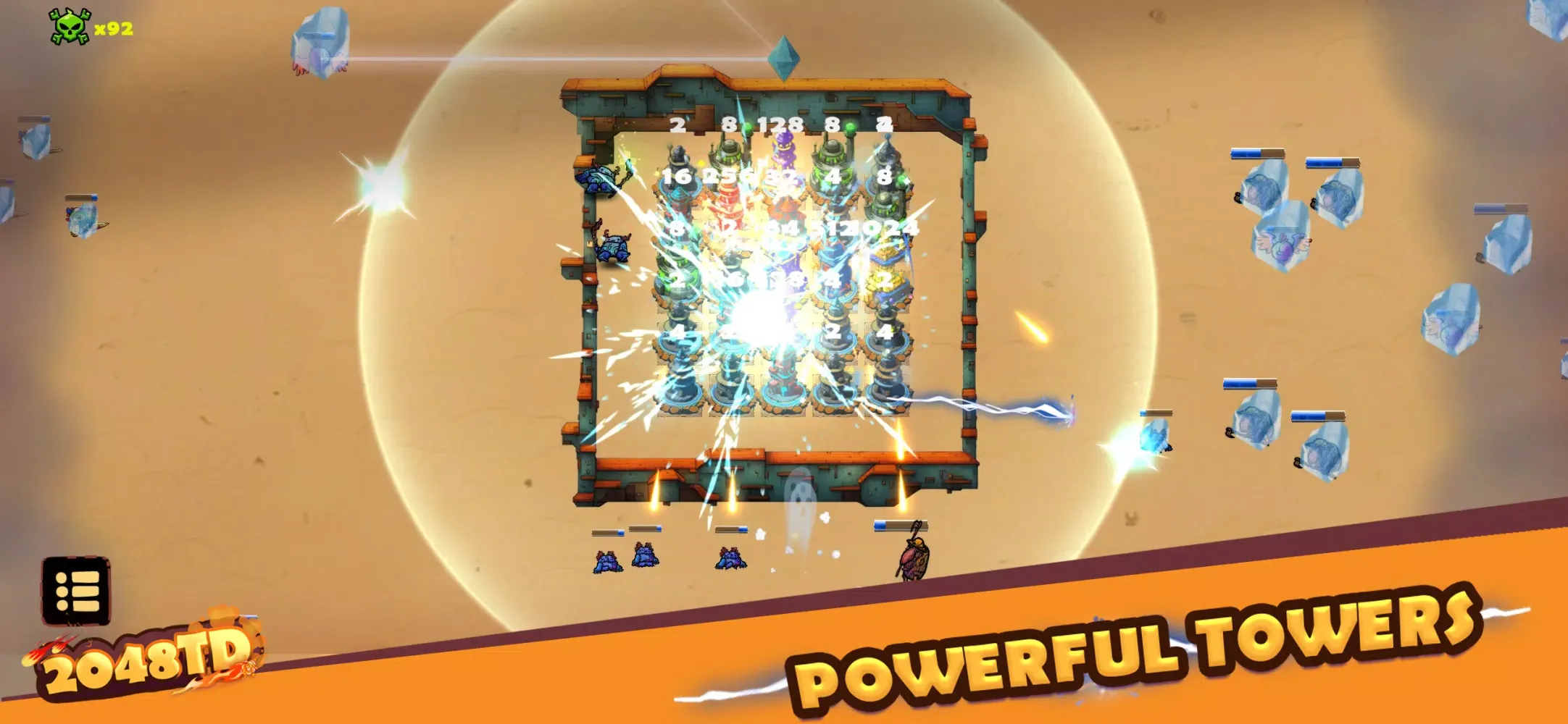 2048TD: Merge Tower Defense应用截图
