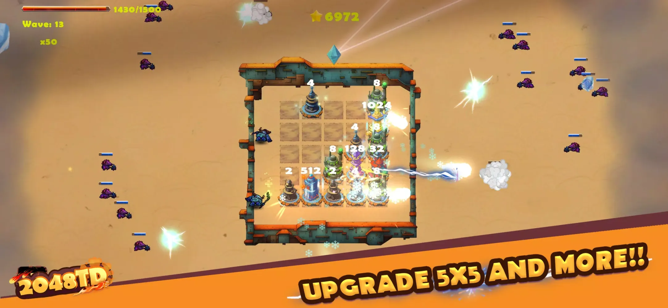 2048TD: Merge Tower Defense应用截图