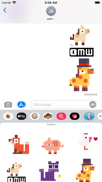 Crossy Road Castle Stickers Ekran Görüntüleri