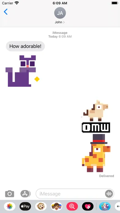 Crossy Road Castle Stickers Ekran Görüntüleri