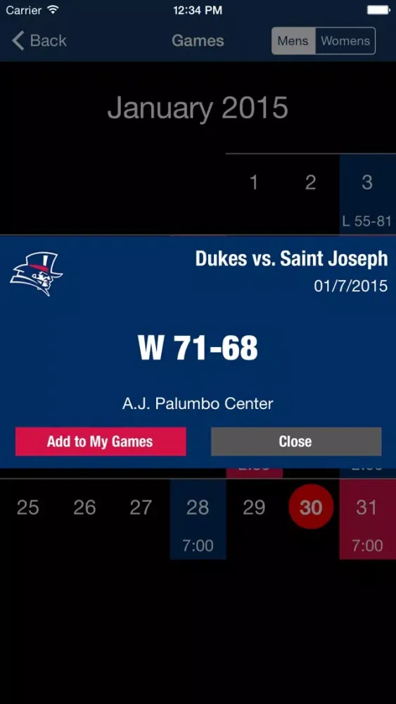 Duquesne University Athletics 스크린샷