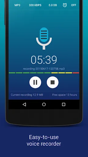 Capturas de tela do Hi-Q MP3 Voice Recorder (Pro)