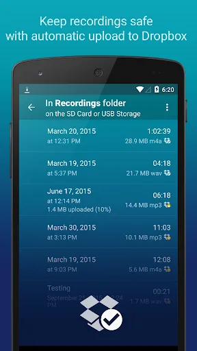 Capturas de tela do Hi-Q MP3 Voice Recorder (Pro)