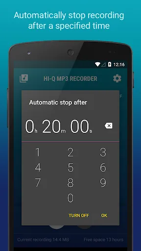 Capturas de tela do Hi-Q MP3 Voice Recorder (Pro)
