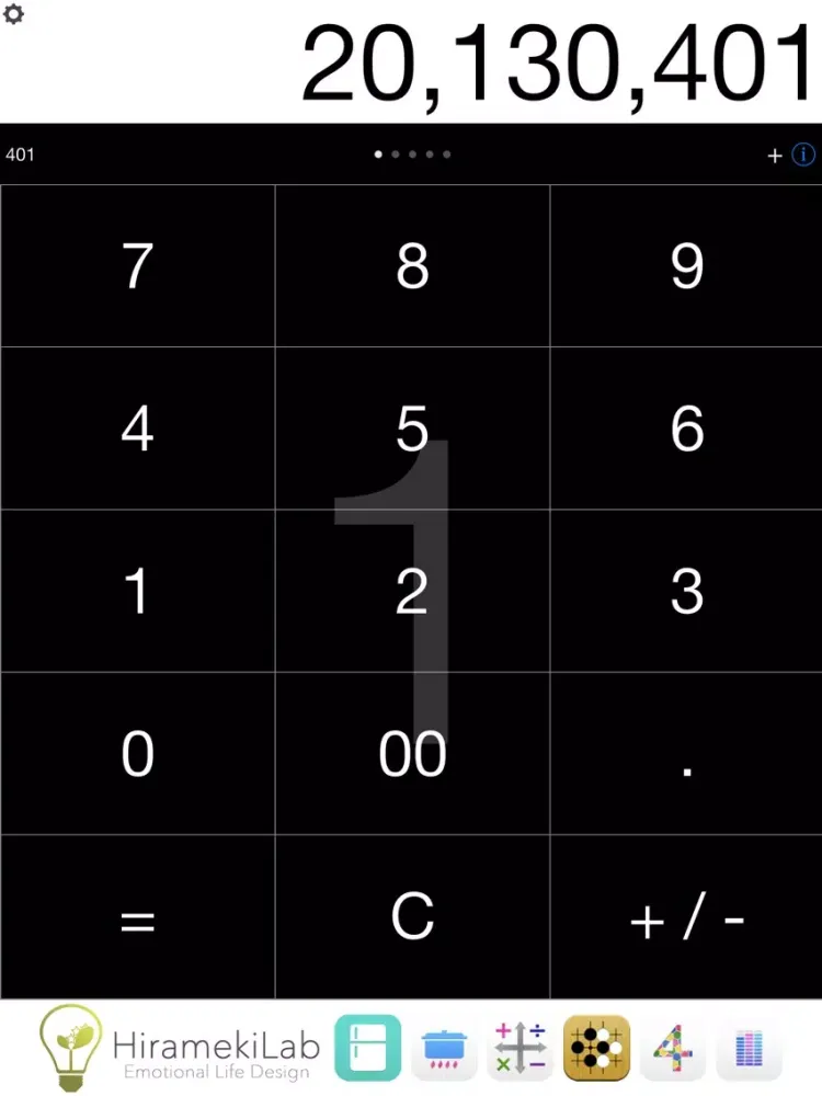 Tangkapan layar Flick&Clip Lite - Next Generation Calculator iPad 