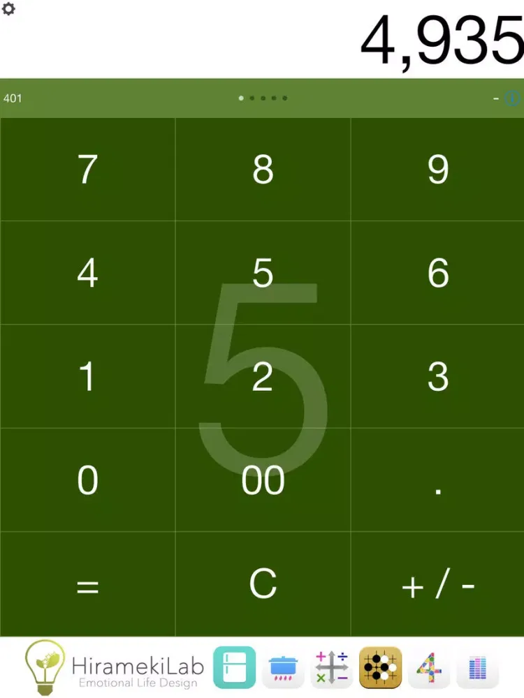Tangkapan layar Flick&Clip Lite - Next Generation Calculator iPad 