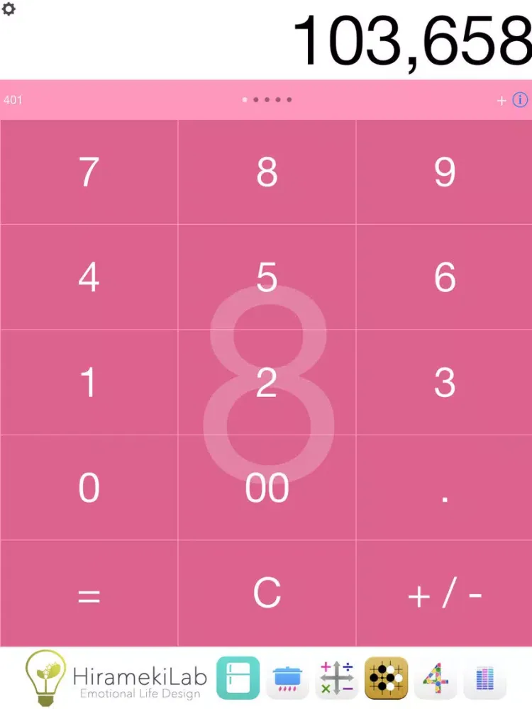 Tangkapan layar Flick&Clip Lite - Next Generation Calculator iPad 