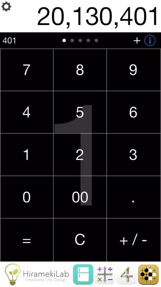Tangkapan layar Flick&Clip Lite - Next Generation Calculator