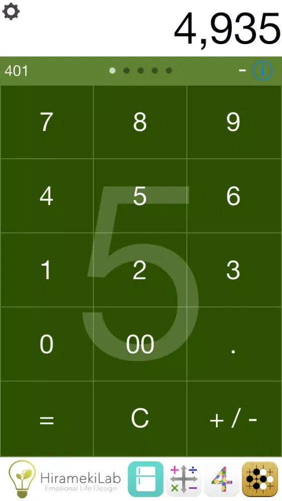 Tangkapan layar Flick&Clip Lite - Next Generation Calculator