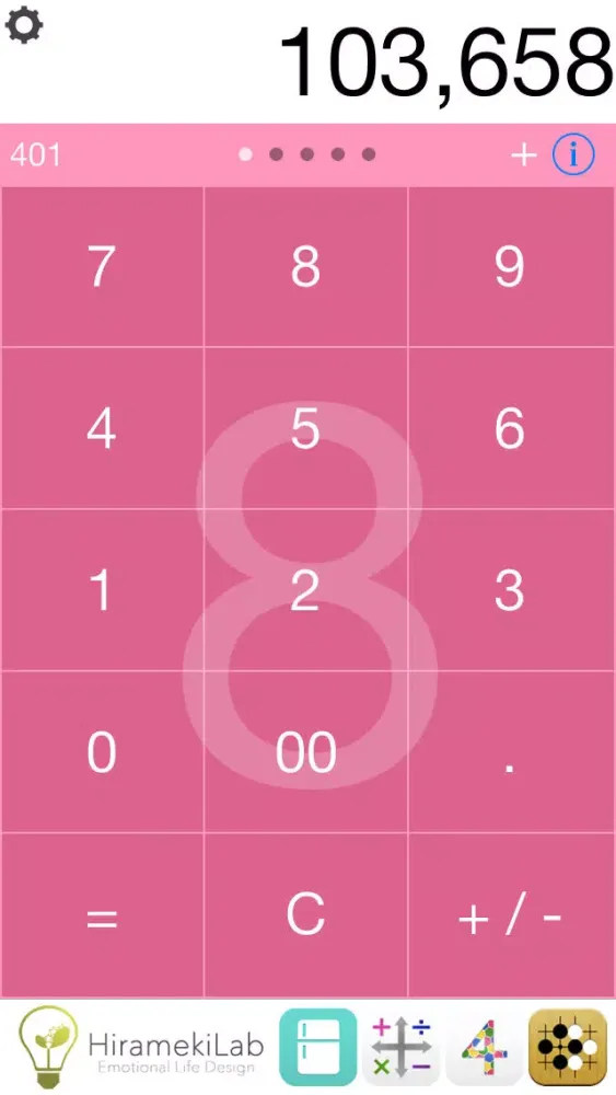 Tangkapan layar Flick&Clip Lite - Next Generation Calculator