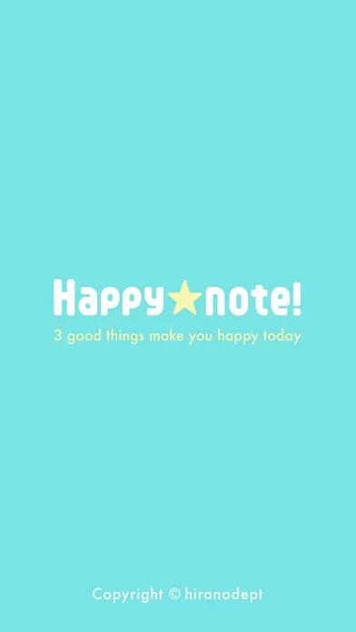 Tangkapan skrin Think happy thoughts! Happynote