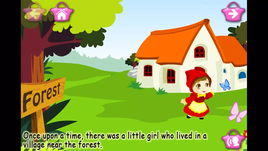 Tangkapan skrin Little Red Riding Hood (Kids Story Book)