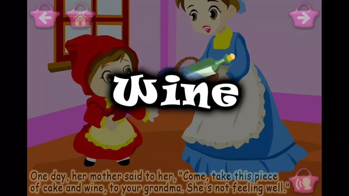Tangkapan skrin Little Red Riding Hood (Kids Story Book)