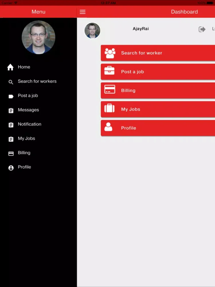 HireMe 365 USA iPad  سکرین شاٹس