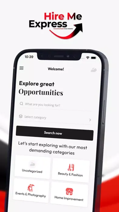 Ảnh chụp màn hình của Hire Me Express