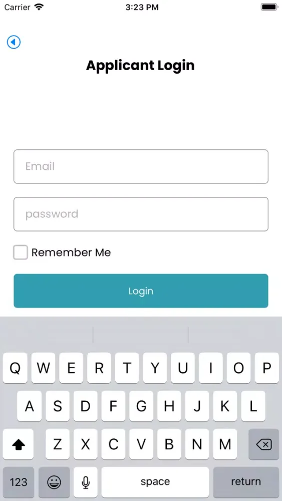 Tangkapan layar HireMe Healthcare App