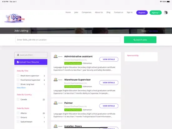 hiringpro iPad  Screenshots