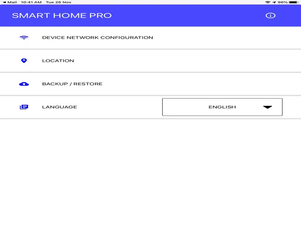 Zrzuty ekranu Solemas Smart Home Pro iPad 