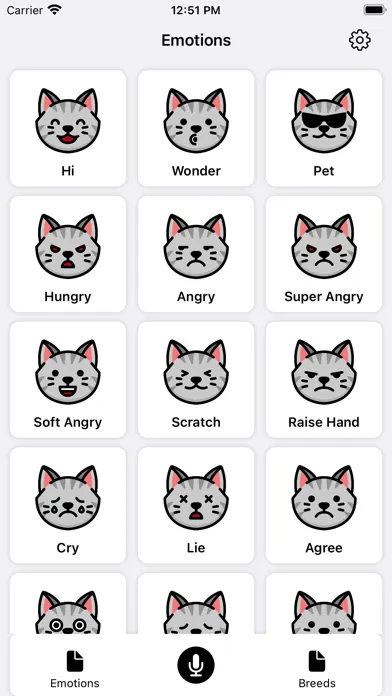 Tangkapan skrin AI Human to cat translator app