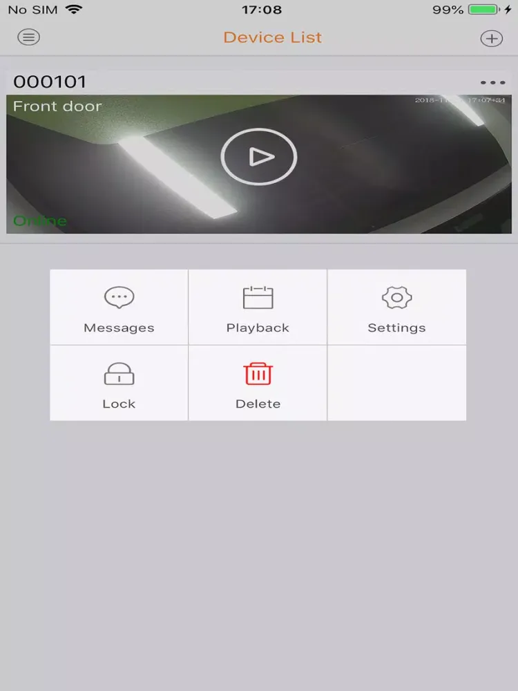 Capturas de tela do WeCam IPC iPad 
