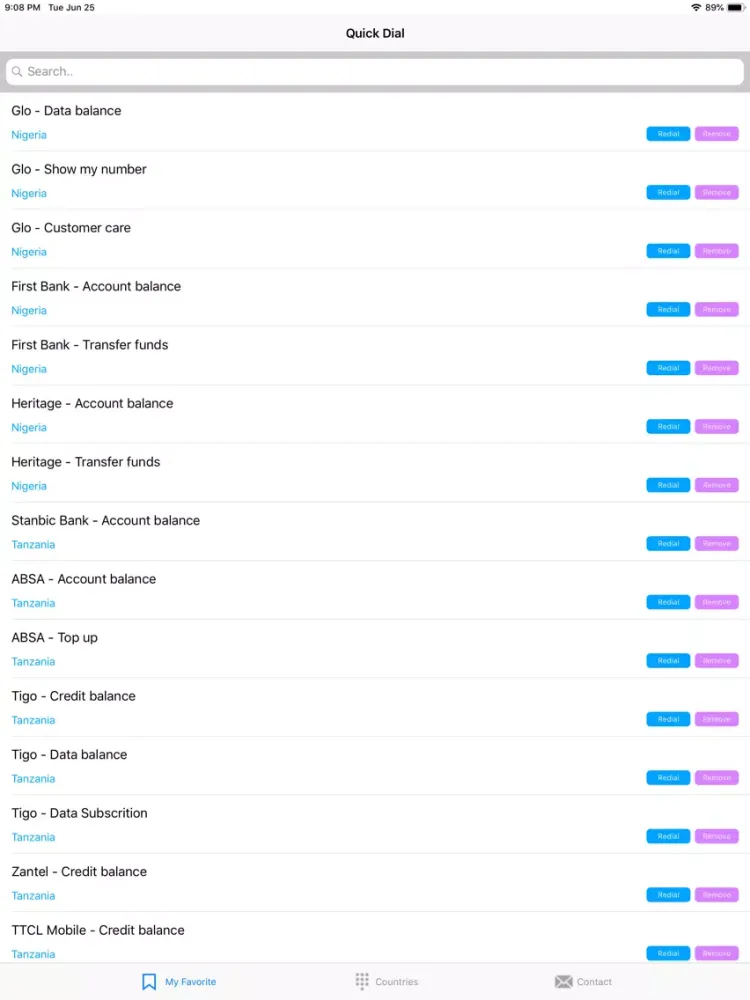 Quick Dial App iPad  Ekran Görüntüleri