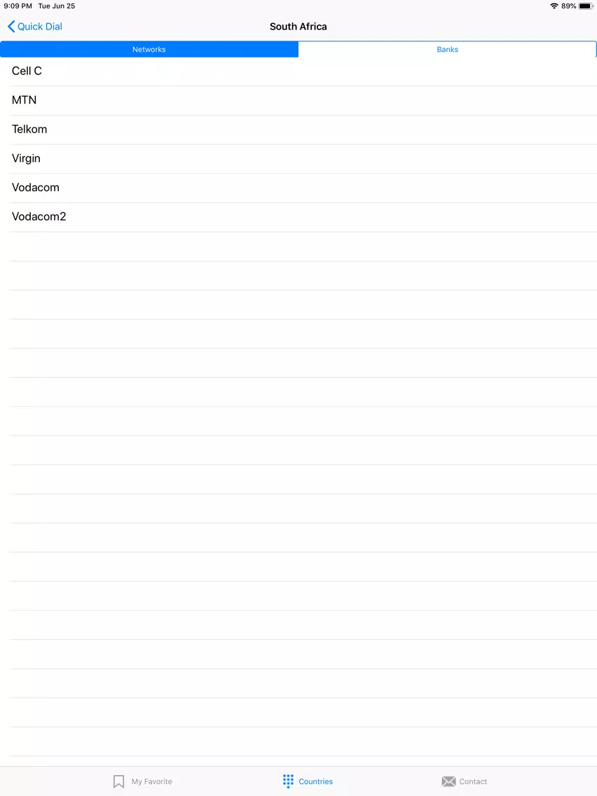 Quick Dial App iPad  Screenshots