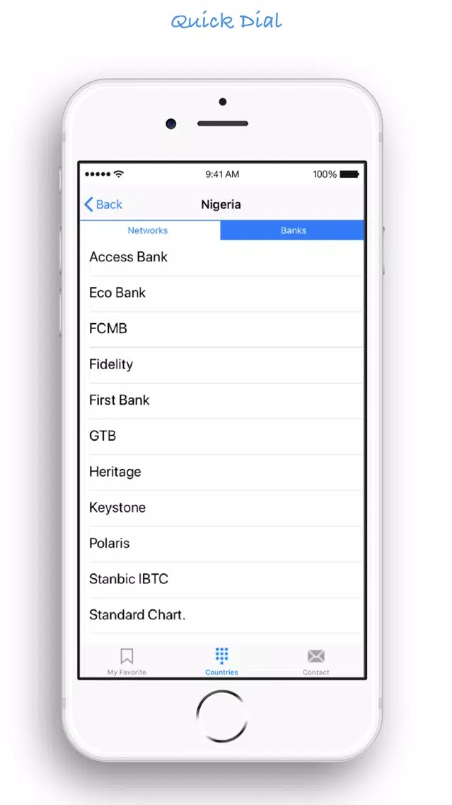 Quick Dial App Screenshots