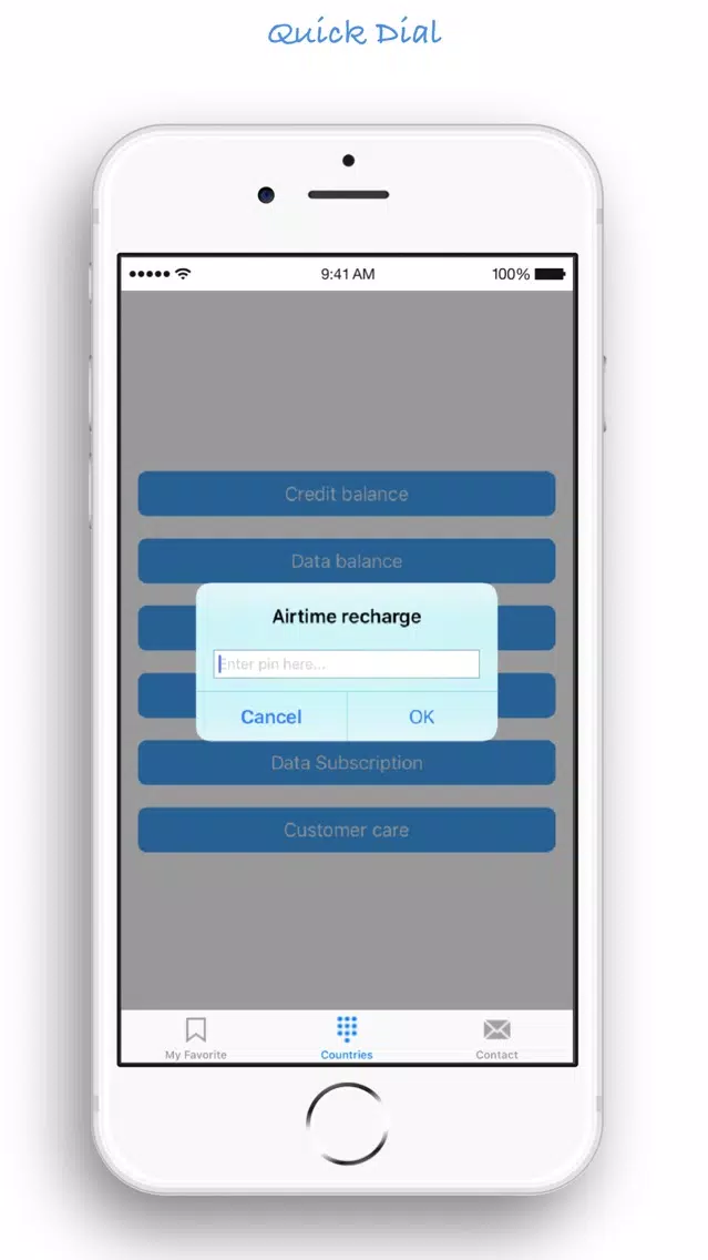 Quick Dial App Screenshots