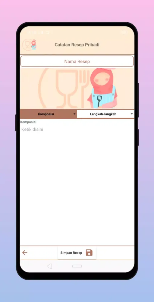 Screenshot di Personal Food Recipe Notes