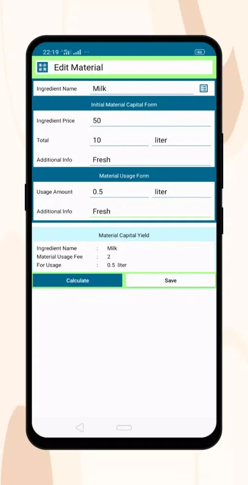Business Capital Calculator 스크린샷