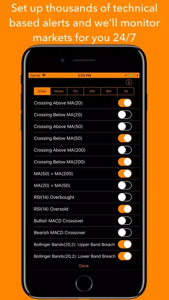 Crypto Monitor: Bitcoin Ticker Screenshots