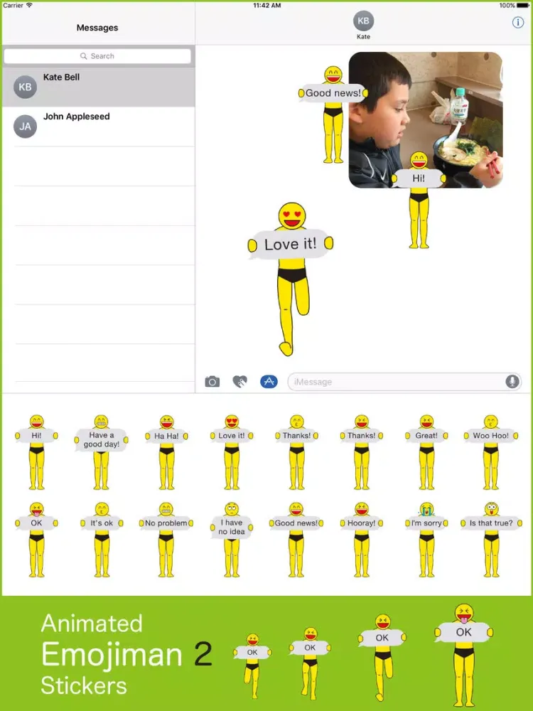 Ảnh chụp màn hình của Animated Emojiman 2 iPad 