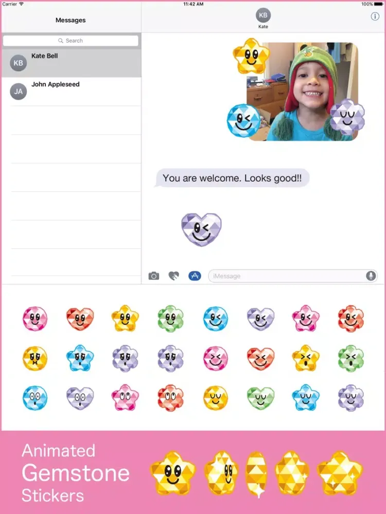 تصاویر Animated Gemstone Stickers iPad 