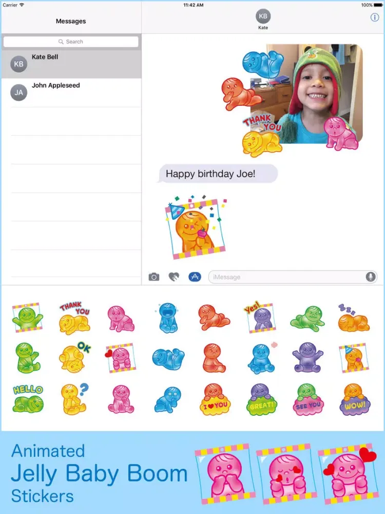 Capturas de tela do Animated Jelly Baby Boom iPad 