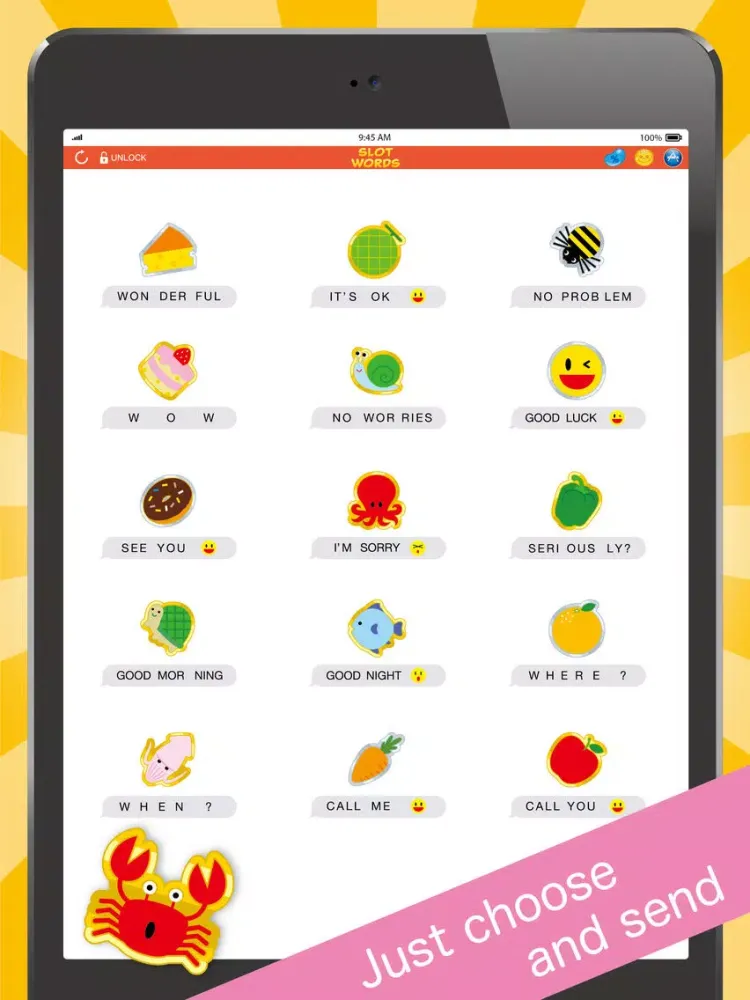 صور Slot Words - animated stickers iPad 