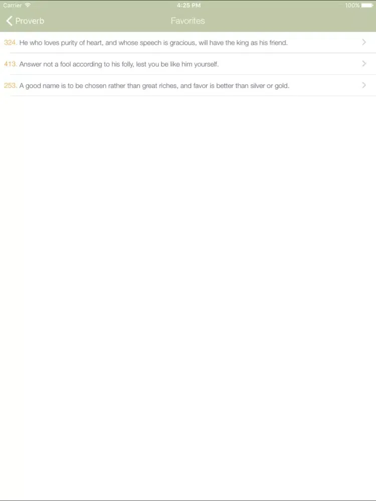 The Proverb App iPad 应用截图
