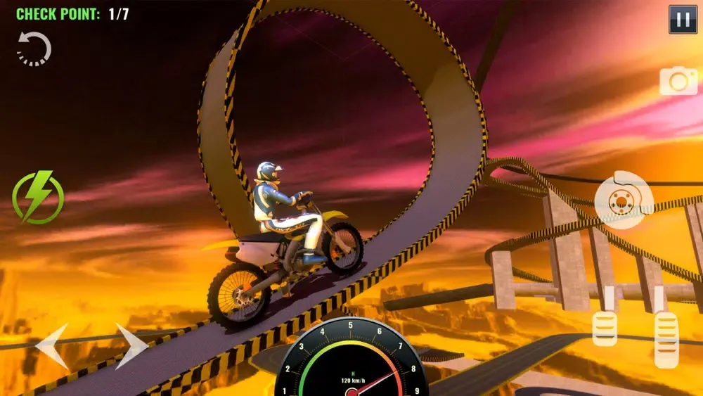 Captures d'écran de Mega Ramp Stunt Bike Game 2021