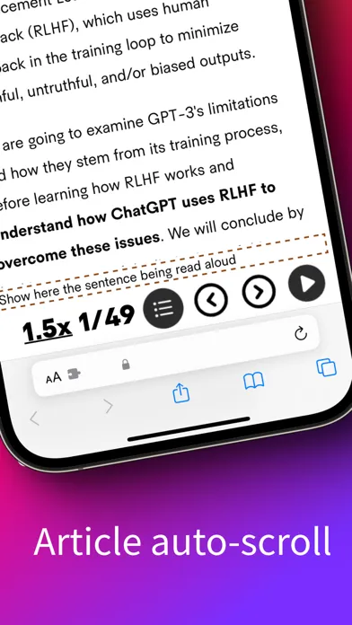Read To Me - read web aloud Screenshots