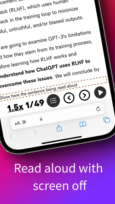 Read To Me - read web aloud Screenshots