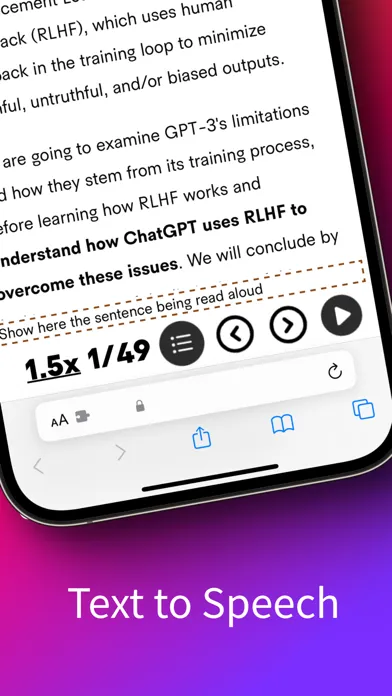 Read To Me - read web aloud Screenshots