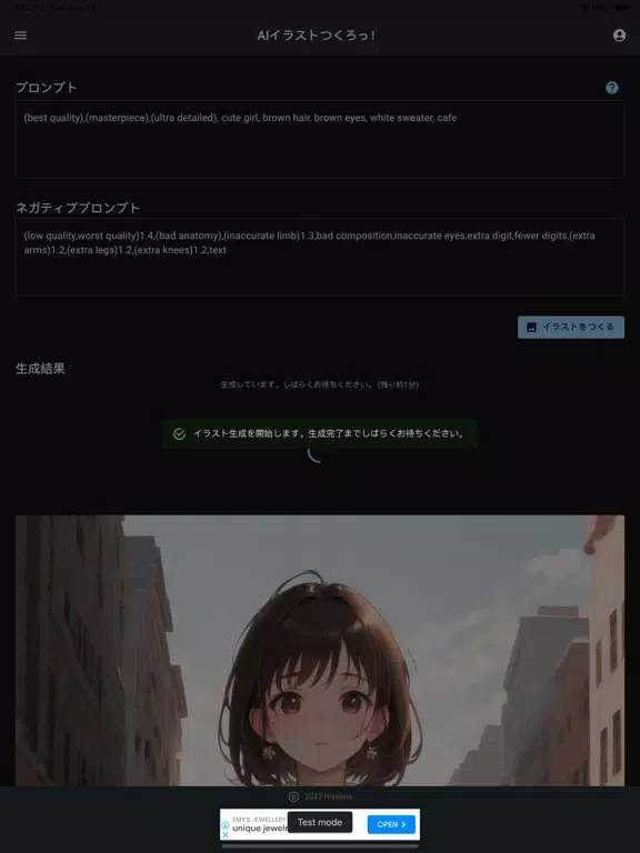 AIイラストつくろっ！ iPad 應用截圖