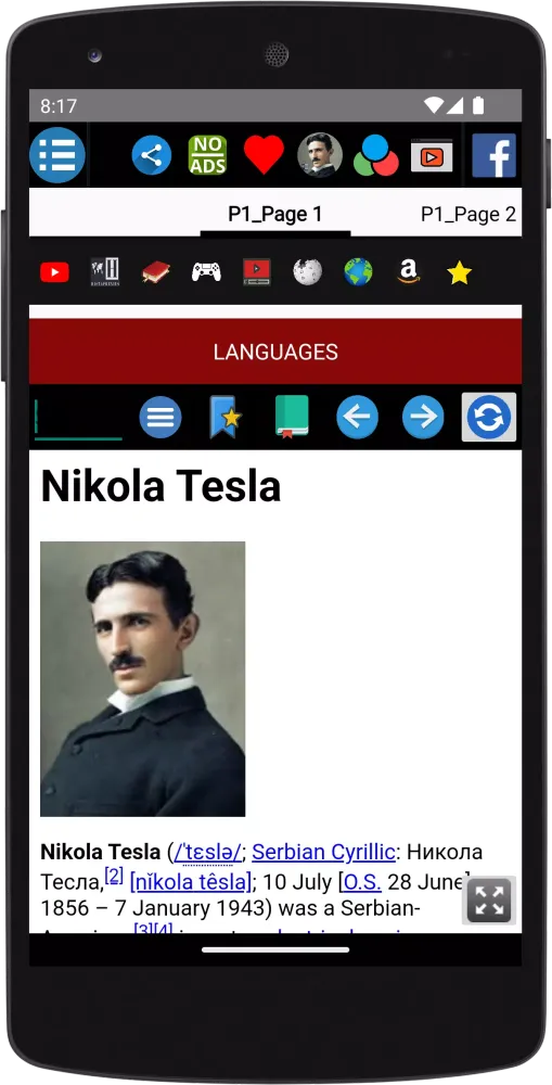 Nikola Tesla - Biography Screenshots