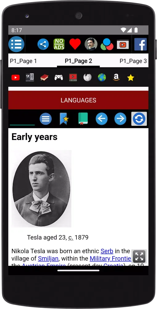 Nikola Tesla - Biography Screenshots